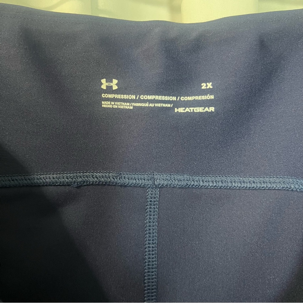 Under Armour Blue Compression Leggings - Picture 3 of 5